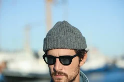 Drapeau Noir Bonnet laine & alpaga Gris Shop