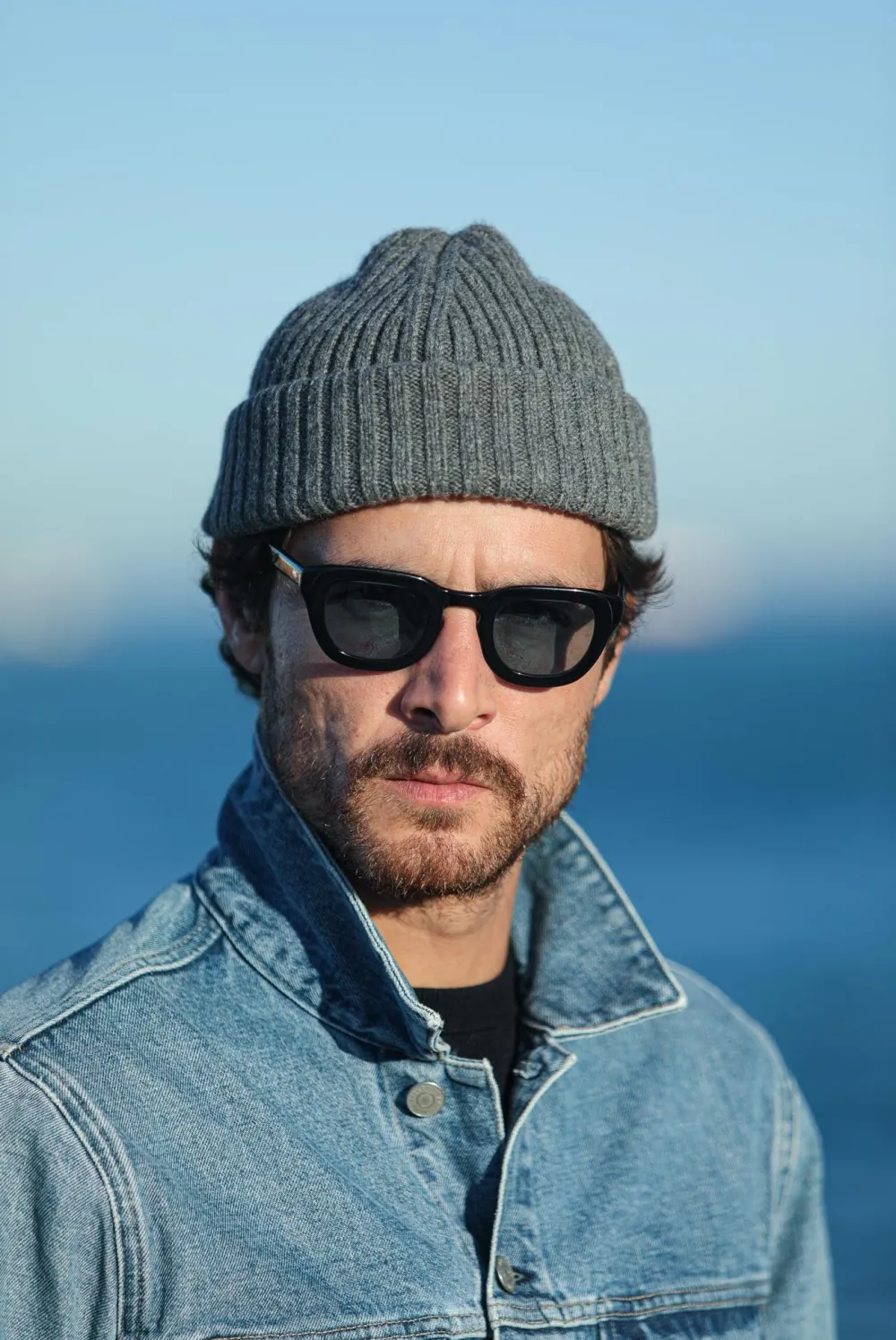 Drapeau Noir Bonnet laine & alpaga Gris Shop