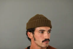 Drapeau Noir Bonnet laine & alpaga Khaki Best Sale