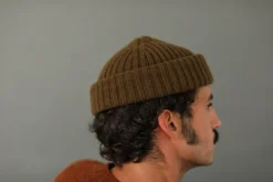 Drapeau Noir Bonnet laine & alpaga Khaki Best Sale