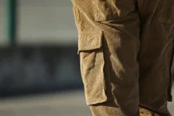 Drapeau Noir Cargo Pants Velours Beige Best