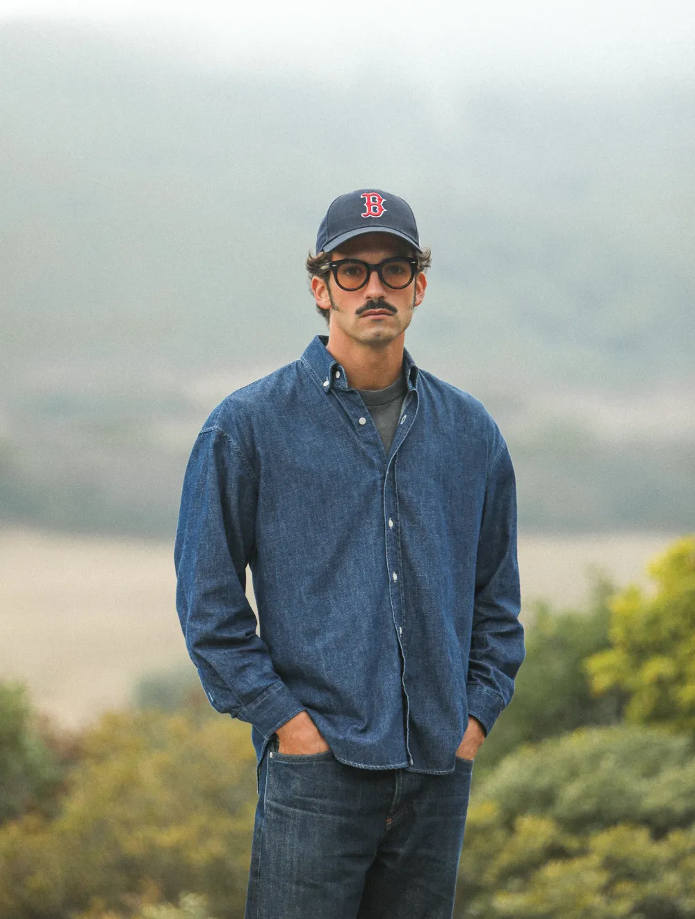 Drapeau Noir Chemise Denim Japonais - Modern Fit Indigo Outlet