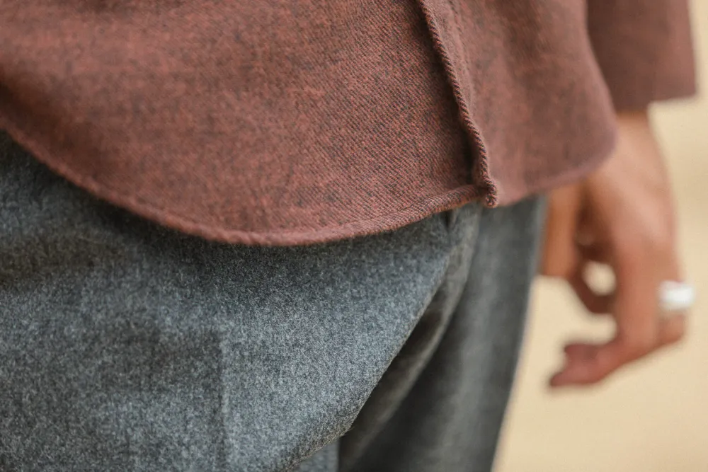 Drapeau Noir Chemise Flanelle Rouille - Modern Fit Rust Online