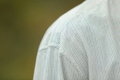 Drapeau Noir Chemise Oxford Crème Rayures - Modern Fit Stripes Blue Cheap