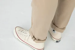 Drapeau Noir Chino Twill Italien - Coupe Ajustée Beige Online