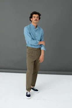 Drapeau Noir Chino Militaire à Pince Khaki Shop