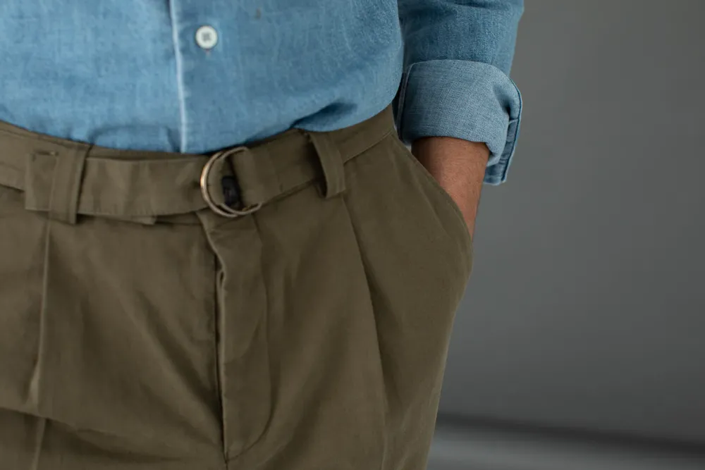 Drapeau Noir Chino Militaire à Pince Khaki Shop
