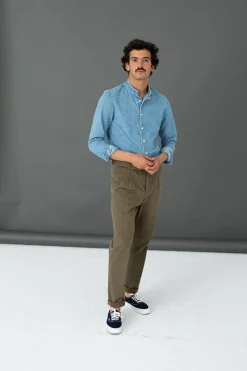Drapeau Noir Chino Militaire à Pince Khaki Shop