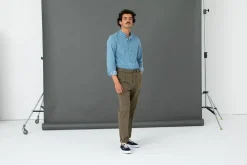 Drapeau Noir Chino Militaire à Pince Khaki Shop