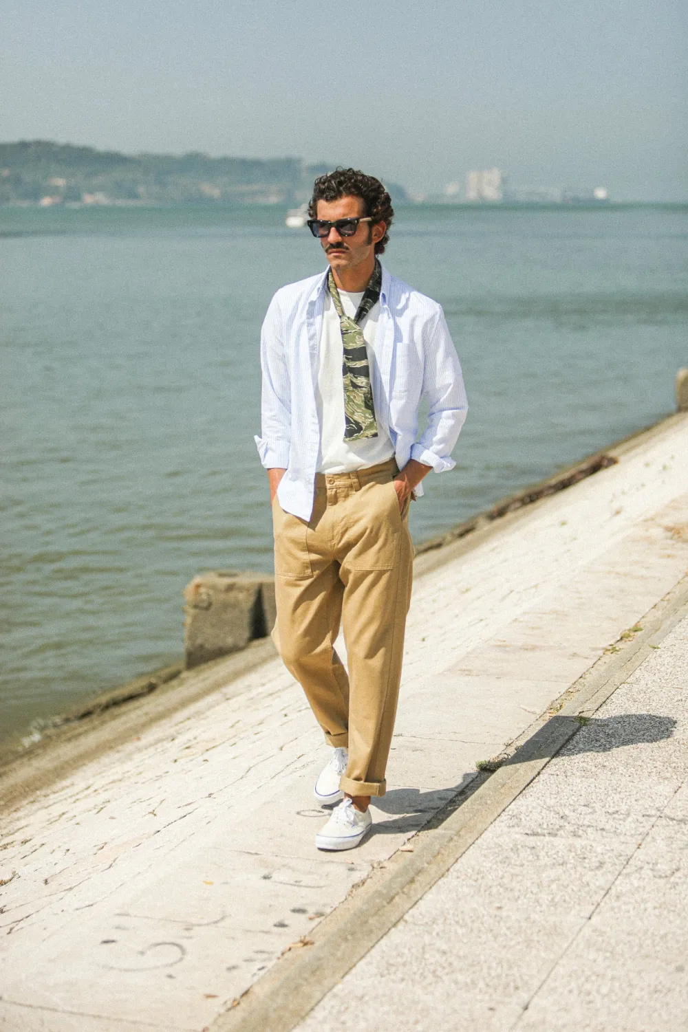Drapeau Noir Fatigue Pant Japonais - New Fit Beige Best Sale