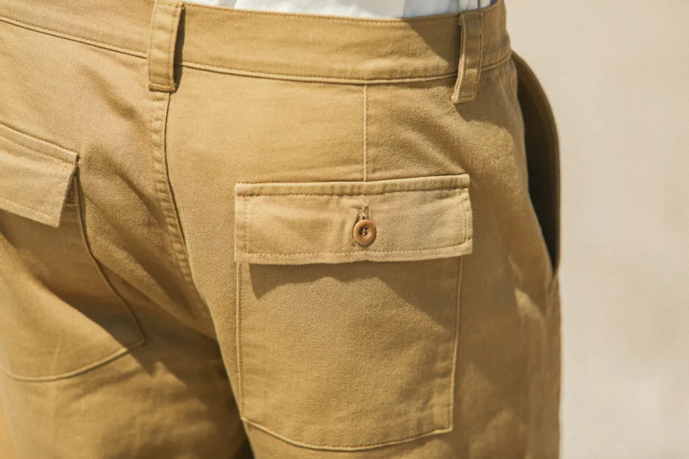Drapeau Noir Fatigue Pant Japonais - New Fit Beige Best Sale