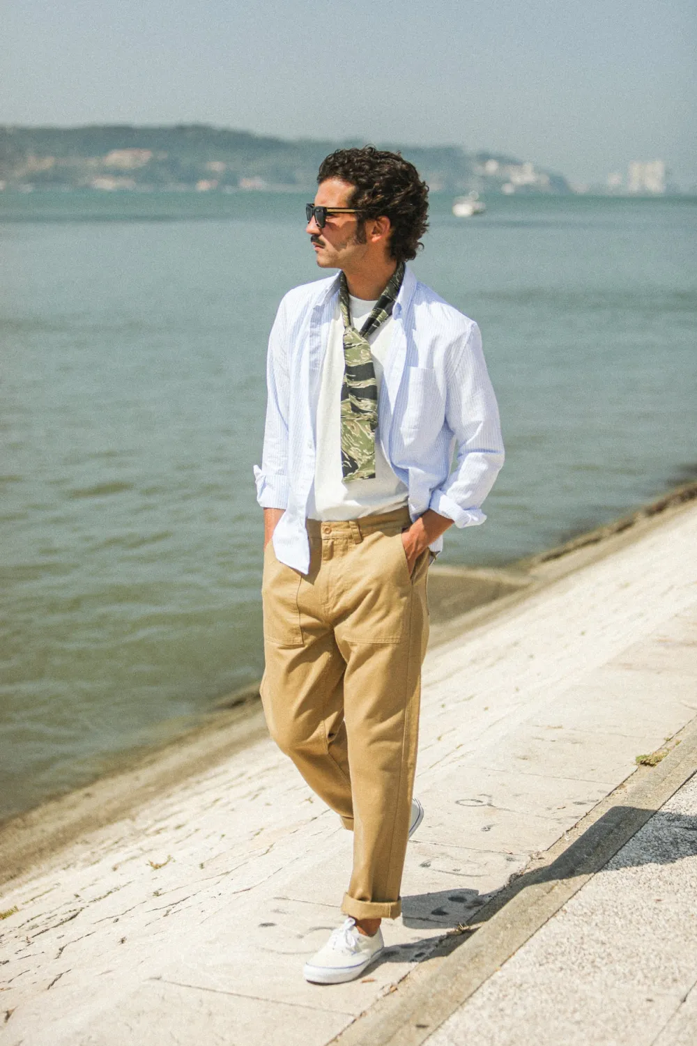 Drapeau Noir Fatigue Pant Japonais - New Fit Beige Best Sale