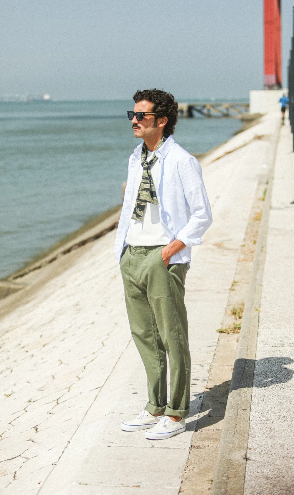 Drapeau Noir Fatigue Pant Japonais - New Fit Khaki Best Sale