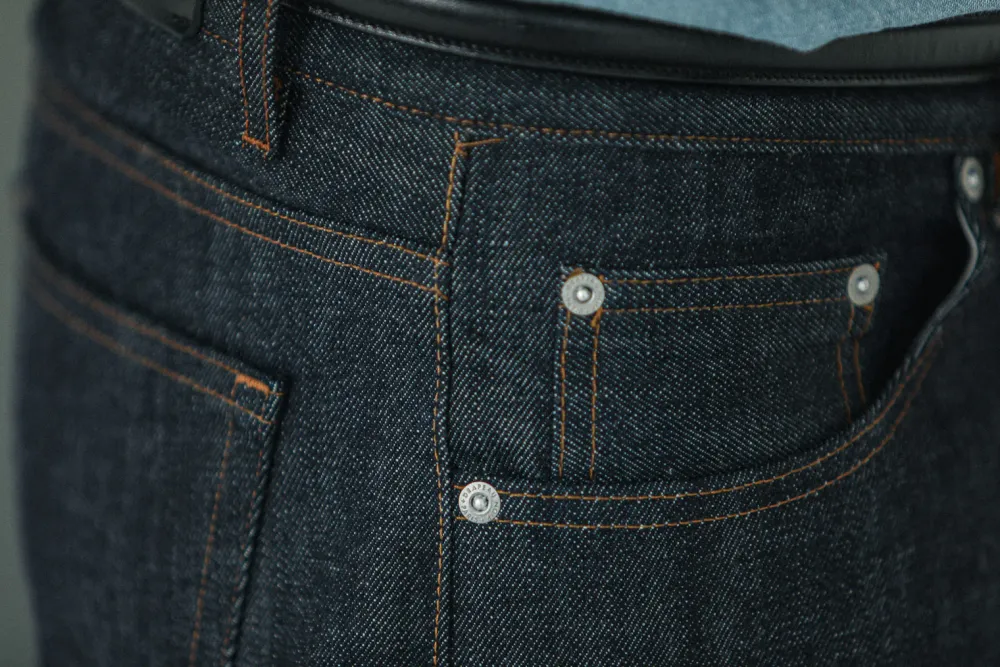 Drapeau Noir Jean Japanese Selvedge Brut - Tapered Fit Indigo Outlet