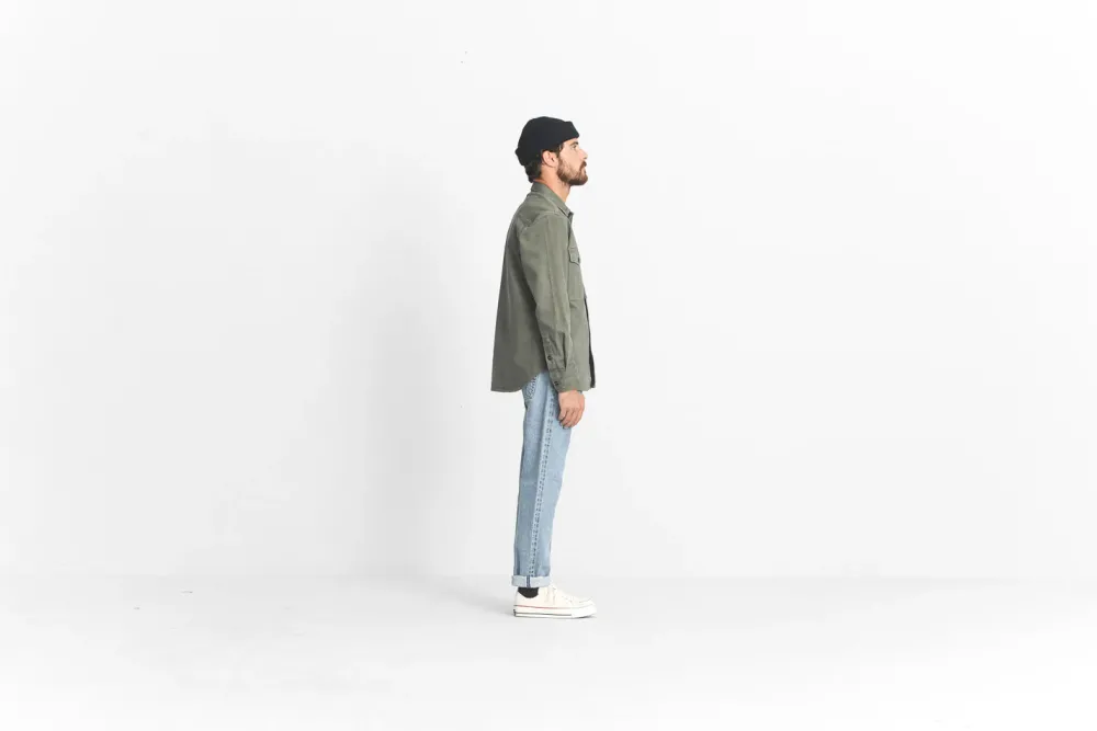 Drapeau Noir Jean Kurabo Selvedge Bleached Light Blue Best Sale