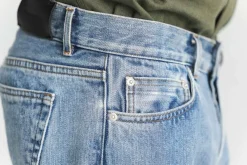 Drapeau Noir Jean Kurabo Selvedge Bleached Light Blue Best Sale
