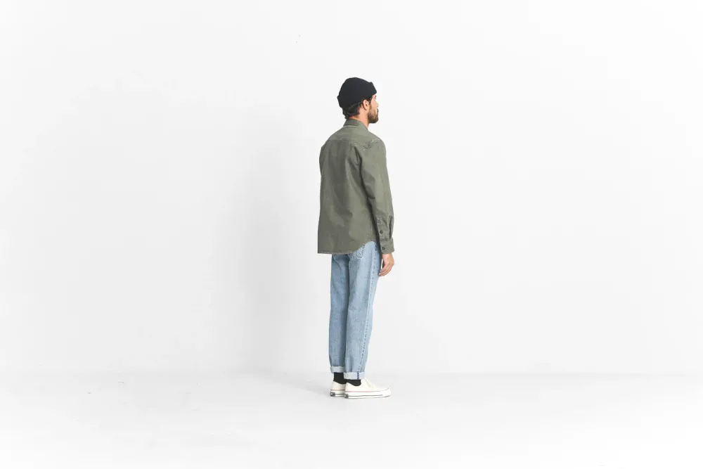 Drapeau Noir Jean Kurabo Selvedge Bleached Light Blue Best Sale