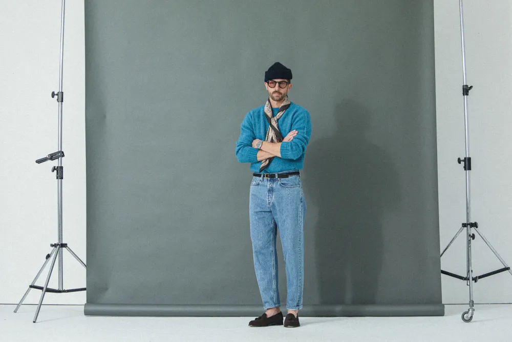 Drapeau Noir Jean Selvedge blue bleach - Comfort Fit Cheap