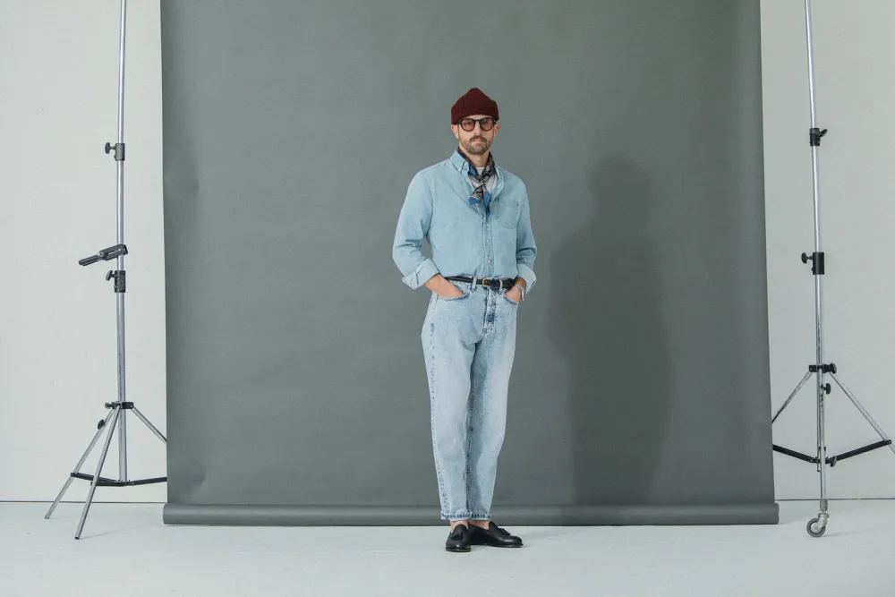 Drapeau Noir Jean Selvedge blue Light Bleach - Comfort Fit Cheap