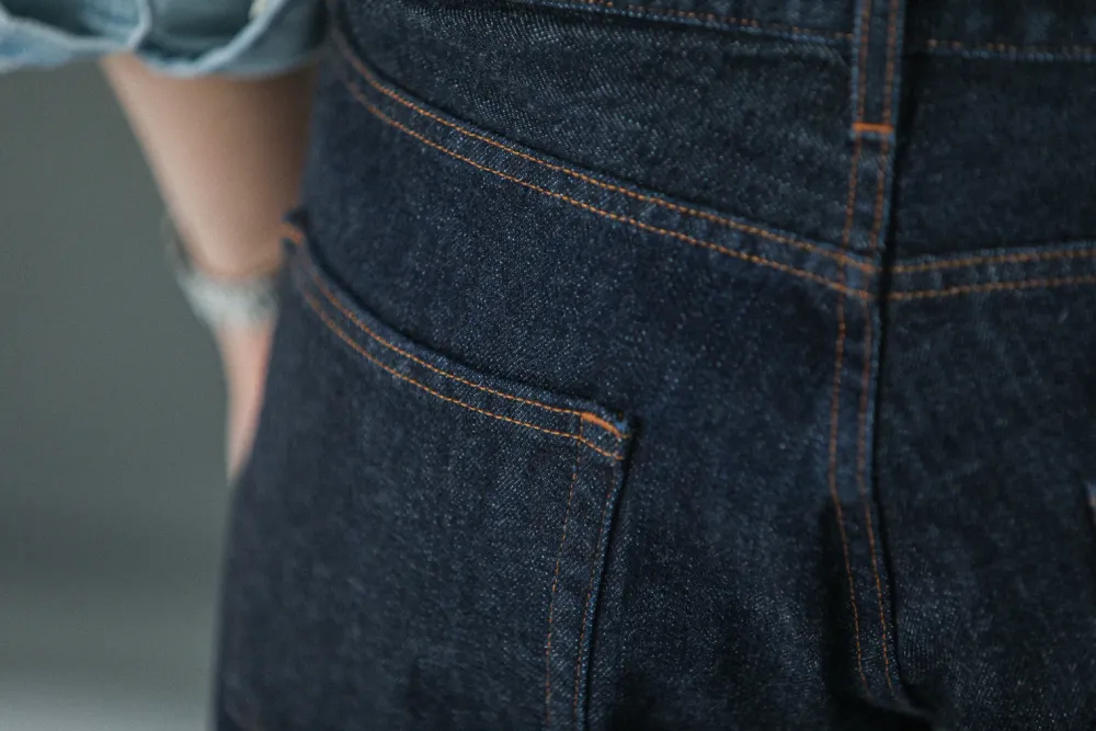 Drapeau Noir Jean Selvedge Japonais - Athletic Fit Indigo Shop