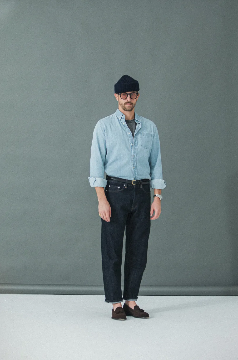 Drapeau Noir Jean Selvedge Japonais - Athletic Fit Indigo Shop