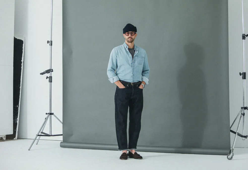 Drapeau Noir Jean Selvedge Japonais - Athletic Fit Indigo Shop