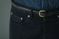 Drapeau Noir Jean Selvedge - Athletic Fit Noir Cheap