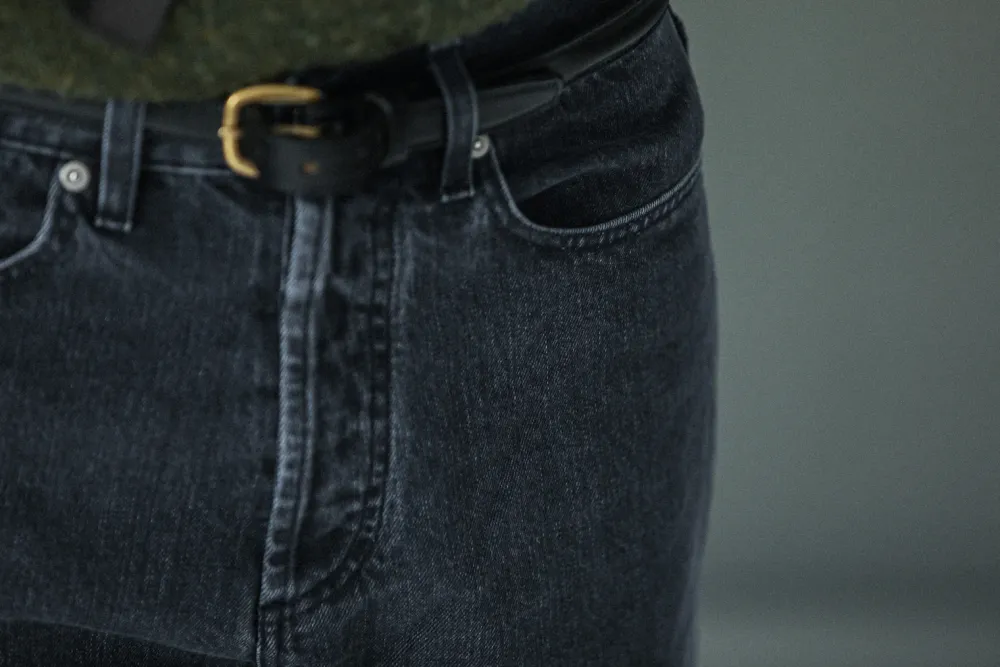 Drapeau Noir Jean Selvedge Noir Stonewash - Comfort Fit Clearance
