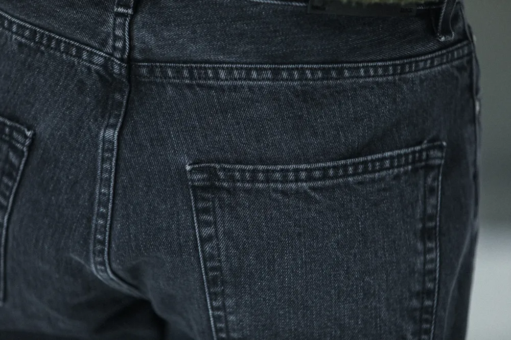 Drapeau Noir Jean Selvedge Noir Stonewash - Comfort Fit Clearance