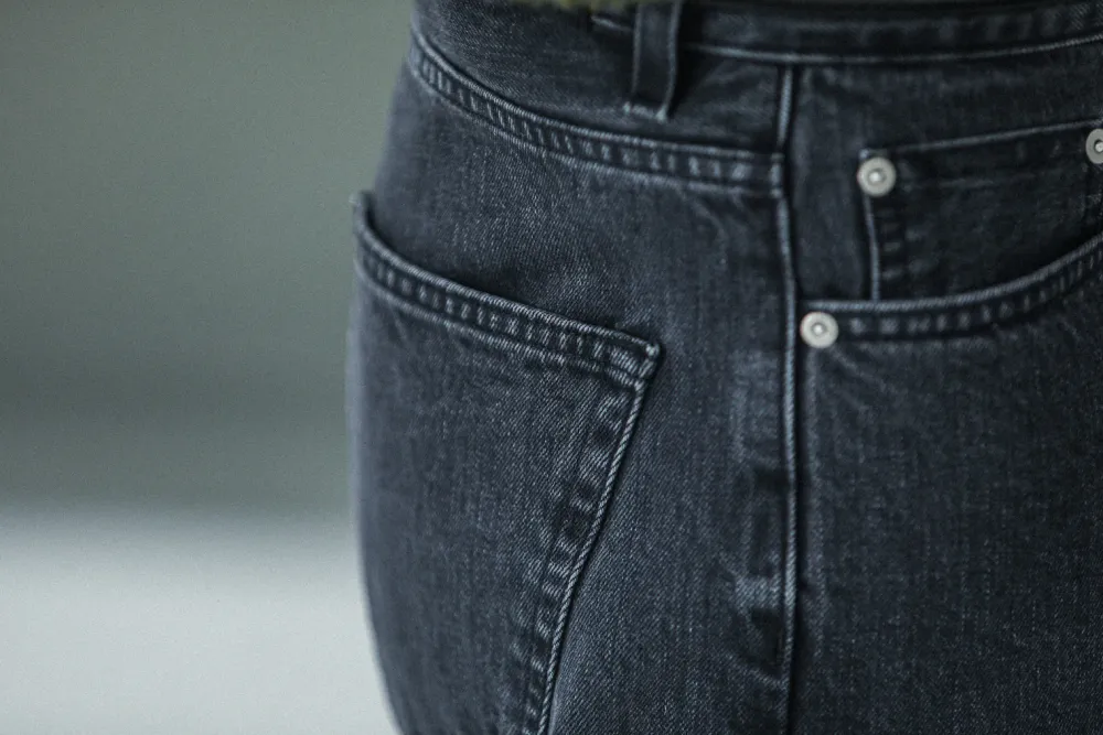 Drapeau Noir Jean Selvedge Noir Stonewash - Comfort Fit Clearance