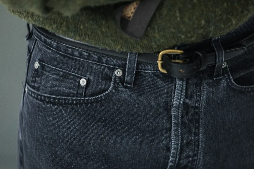 Drapeau Noir Jean Selvedge Noir Stonewash - Comfort Fit Clearance