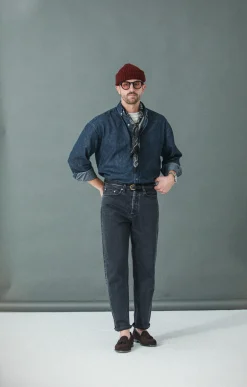 Drapeau Noir Jean Selvedge Noir Stonewash - Comfort Fit Clearance