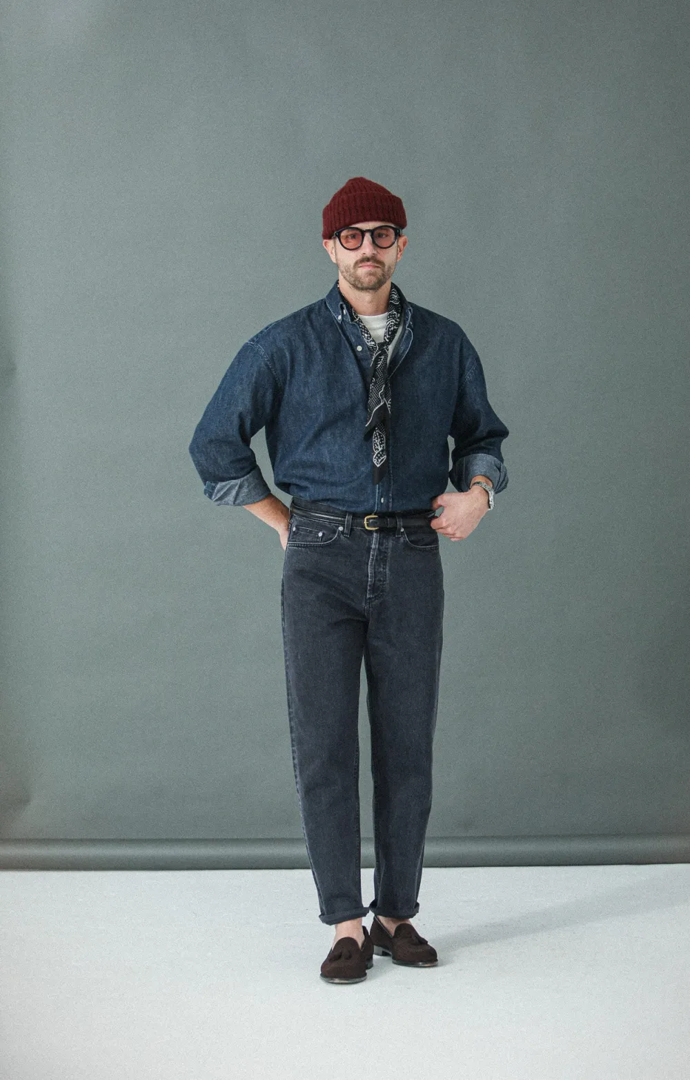 Drapeau Noir Jean Selvedge Noir Stonewash - Comfort Fit Clearance