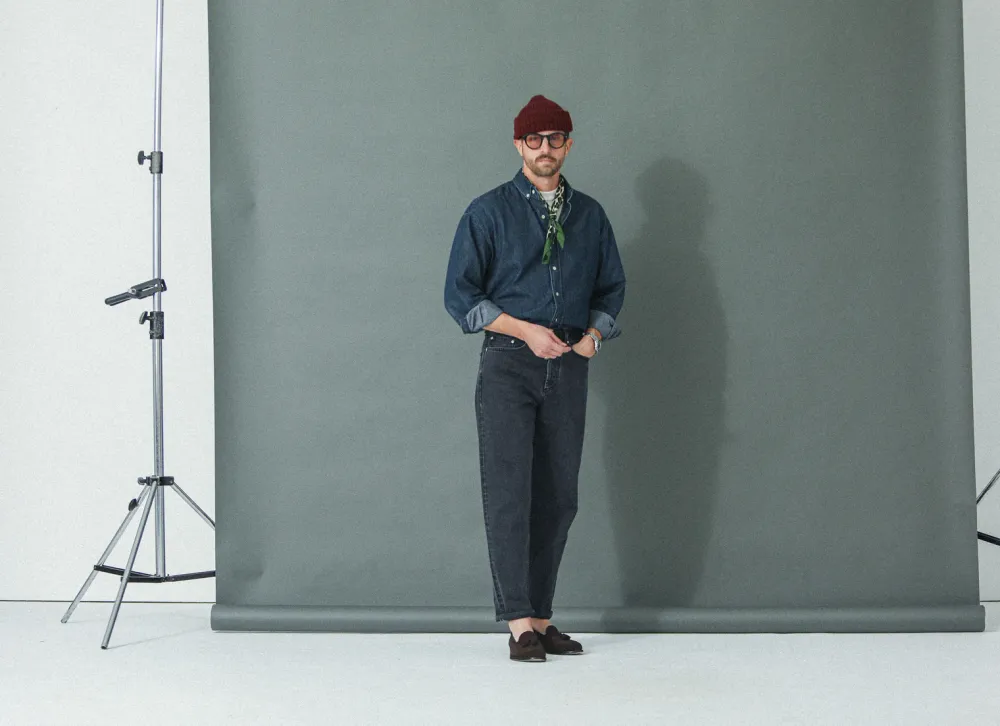 Drapeau Noir Jean Selvedge Noir Stonewash - Comfort Fit Clearance