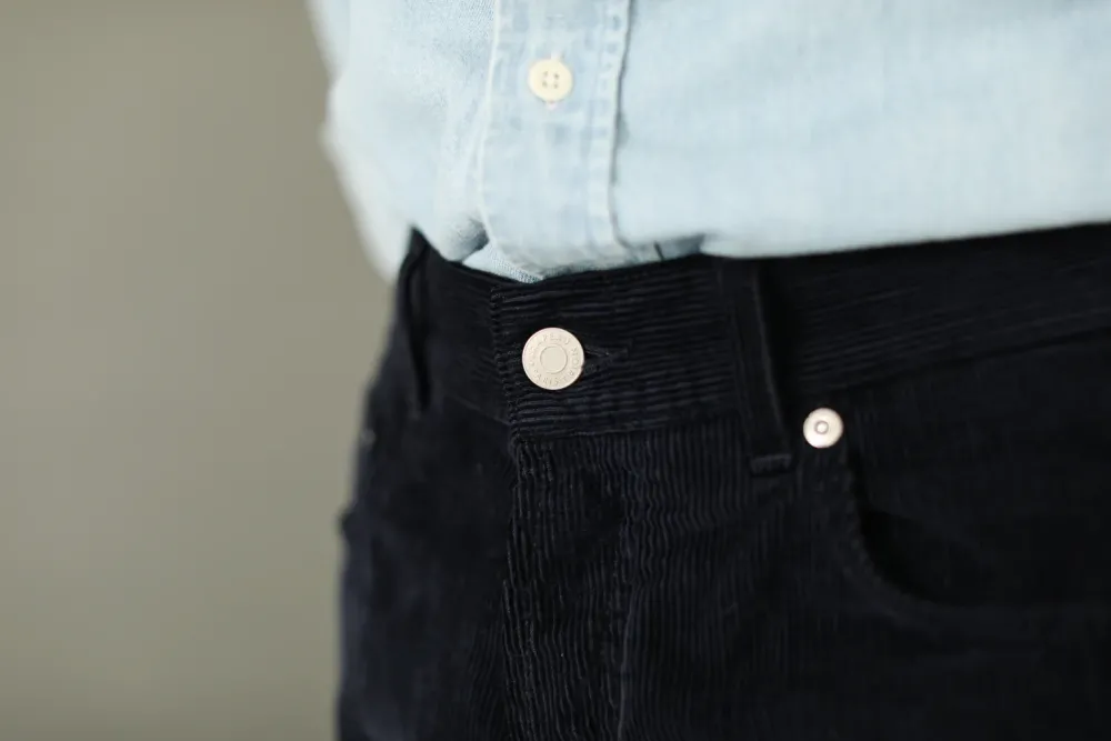 Drapeau Noir Jean Velours - Tapered Fit Marine New