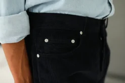 Drapeau Noir Jean Velours - Tapered Fit Marine New
