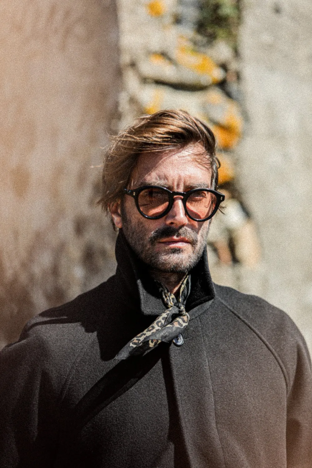Drapeau Noir Manteau Balmaccan Laine & Cachemire Noir Best