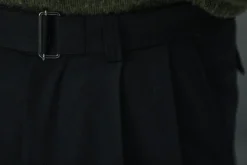 Drapeau Noir Pantalon Double Pince Flanelle - Coupe Balloon Noir Best Sale