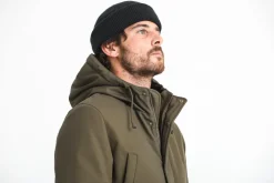 Drapeau Noir Parka Classique Imperméable Khaki Discount