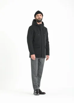 Drapeau Noir Parka Classique Imperméable e Noir Store