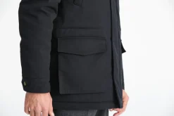 Drapeau Noir Parka Classique Imperméable Marine Navy Best