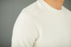 Drapeau Noir Pull manches marteau Laine Crème Best