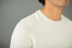 Drapeau Noir Pull manches marteau Laine Crème Best