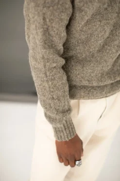 Drapeau Noir Pull Shetland