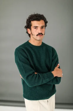 Drapeau Noir Pull Shetland 