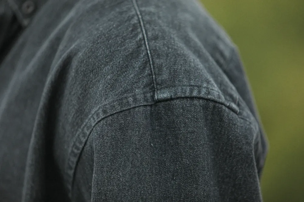 Drapeau Noir Surchemise Denim Black - Modern Fit Blackstonewashed Outlet