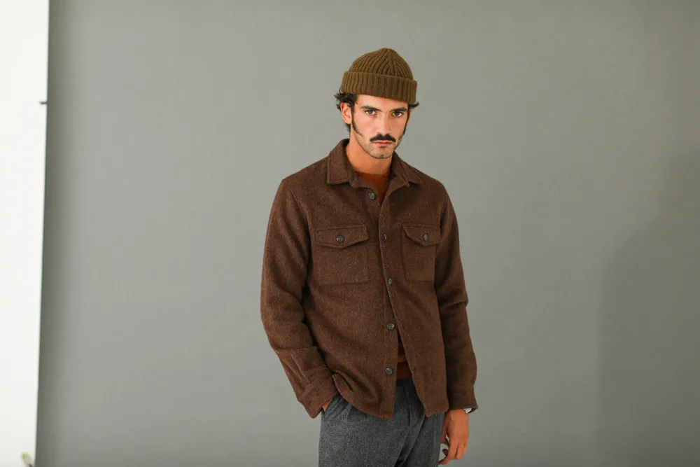 Drapeau Noir Surchemise Lambswool Rouille Best