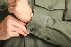 Drapeau Noir Surchemise Militaire Twill Olive Dark Olive Clearance