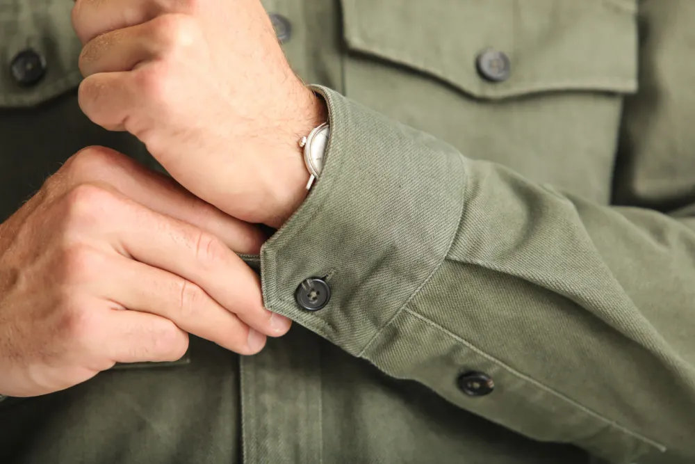 Drapeau Noir Surchemise Militaire Twill Olive Dark Olive Clearance