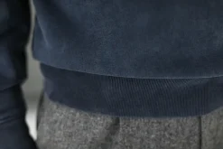 Drapeau Noir Sweatshirt Confort Acid Wash Indigo Marine Flash Sale